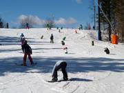 Funny figures on the slope