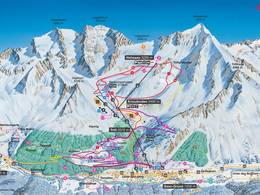 Trail map Hohsaas – Saas-Grund
