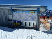 Detailed information board with up-to-date operating status information