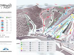 Trail map Log Ski Resort – Bobrovy