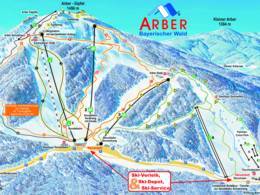 Trail map Arber