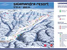 Trail map Salamandra Resort – Banska-Stiavnica