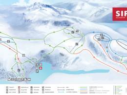 Trail map Tjørhomfjellet/Ålsheia Skisenter – Sirdal