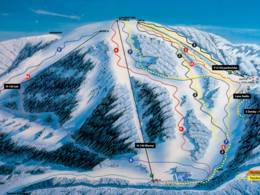 Trail map Šachtičky