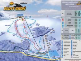 Trail map Złoty Groń