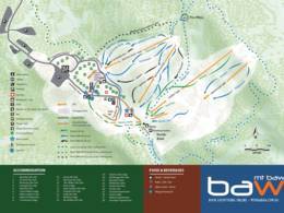 Trail map Mount Baw Baw