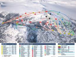 Trail map Hovden