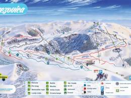 Trail map Brezovica