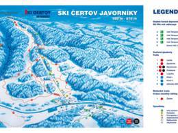 Trail map Čertov – Javorníky