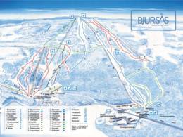 Trail map Bjursås Ski Center