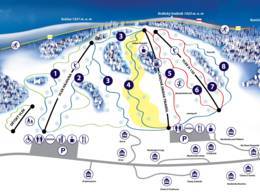 Trail map Kunčice – Pod Snezníkem