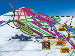 Trail map El Colorado/Farellones