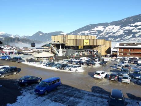 Europe: access to ski resorts and parking at ski resorts – Access, Parking Spieljoch – Fügen