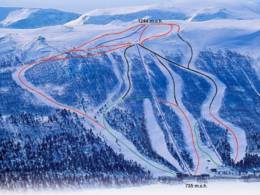 Trail map Hallingskarvet