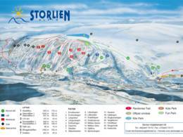 Trail map Storlien