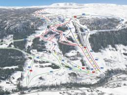 Trail map Ål Skisenter
