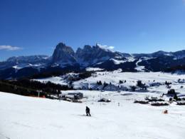 Ski resort Alpe di Siusi (Seiser Alm)