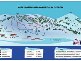 Trail map Ostrakina – Mainalon