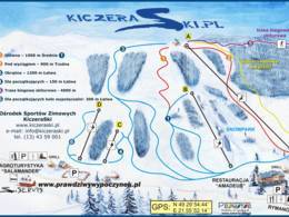 Trail map Kiczera – Puławy (Rymanów)