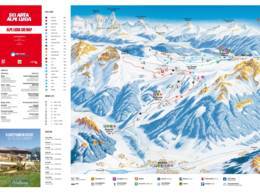 Trail map Alpe Lusia – Moena/Bellamonte