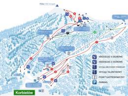 Trail map Pilsko – Korbielów