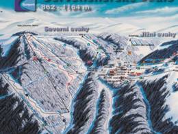 Trail map Červenohorské sedlo