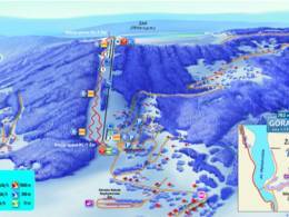 Trail map Góra Żar – Miedzybrodzie Zywieckie