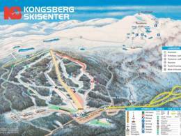 Trail map Kongsberg Skisenter