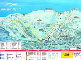 Trail map Haukelifjell Skisenter