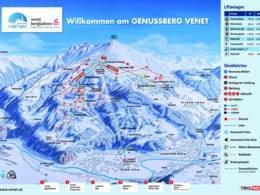 Trail map Venet – Landeck/Zams/Fliess
