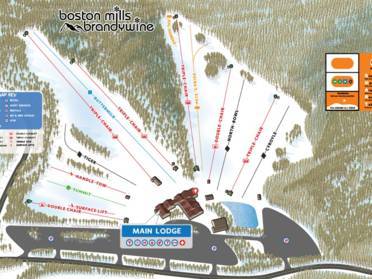 Brandywine Ski Resort Map Ski Resort Boston Mills - Skiing Boston Mills