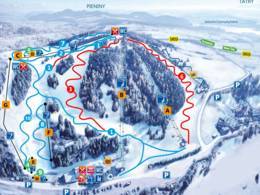 Trail map Czorsztyn – Kluszkowce