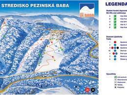 Trail map Pezinská Baba