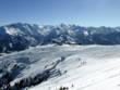 ski resort Schmitten - View from the Schmittenhöhe in the direction of the Kitzsteinhorn