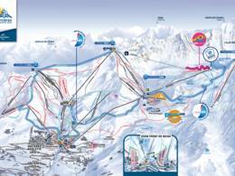 Trail map Orcières Merlette 1850