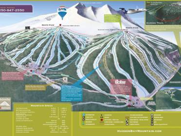Shames Mountain Trail Map Ski Resorts Northern British Columbia - Skiing In Northern British Columbia