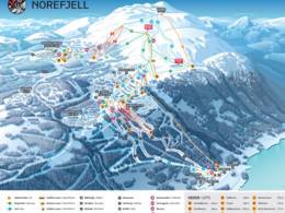 Trail map Norefjell