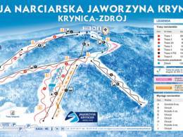 Trail map Jaworzyna Krynicka
