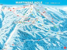 Trail map Martinské Hole