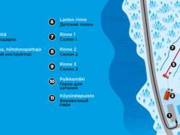 Trail map Lekotinmäki