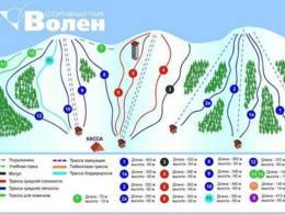 Trail map Volen – Yakhroma