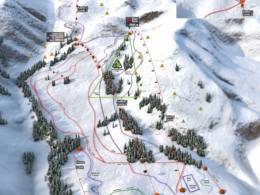 Trail map Shymbulak (Chimbulak)