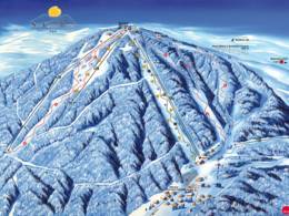 Trail map Bouřňák