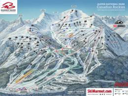 Trail map Marmot Basin – Jasper