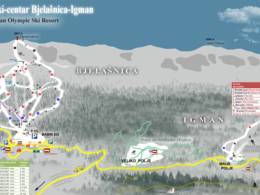 Trail map Babin Do – Bjelašnica