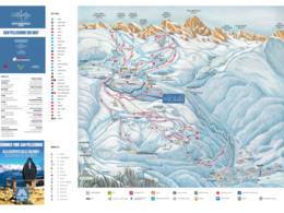 Trail map Passo San Pellegrino/Falcade