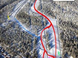 Trail map Drammen Skisenter