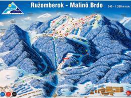 Trail map Ruzomberok Skipark