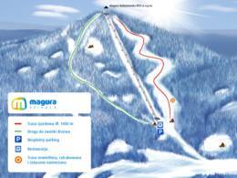 Trail map Magura Skipark – Malastow