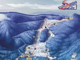 Trail map Stożek – Wisła